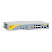 Allied Telesis 8000/8POE 8 Port 10/100TX L2 Managed PoE Switch with 1 x Copper Gigabit Port and 1 x Combo SFP Slot
